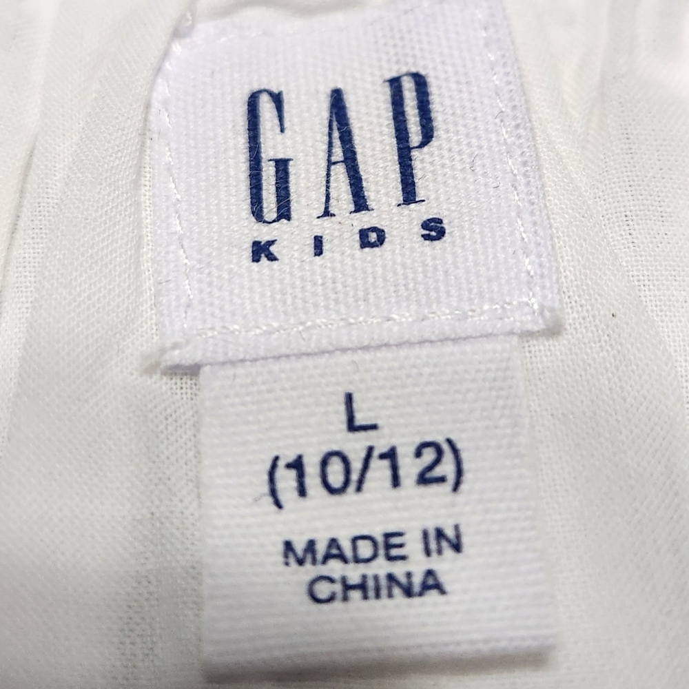 GAP White Eyelet Casual Kids Dress (Size L/10-12) - Picture 8 of 8